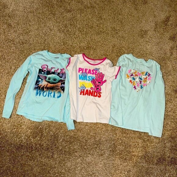 GIRLS SET OF 3 SHIRTS - Picture 1 of 8